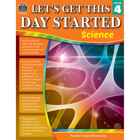 TEACHER CREATED RESOURCES Lets Get This Day Started: Science Book, Grade 4 TCR8264